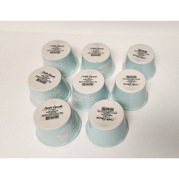 Ciroa Ramekins Happy Easter Pastel Purple Bunny Rabbit Candy Dish Stoneware New - Picture 4 of 5